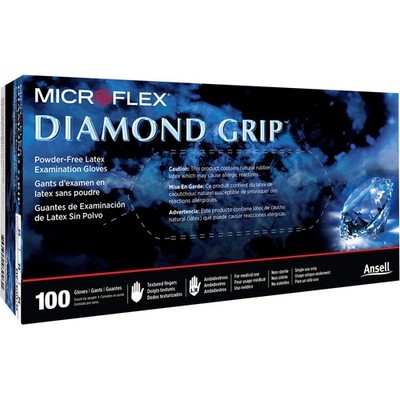 Microflex MFX-MF300L Diamond Grip Gloves, powder-free, large
