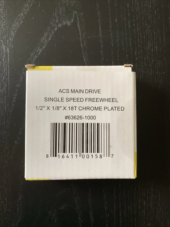 ACS Maindrive 1/2"x 1/8" Chains Single Speed Freewheel - Image 2 of 2