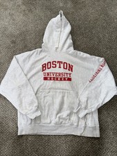 Vintage Boston University Hockey Champion Original Reverse Weave Hoodie XL