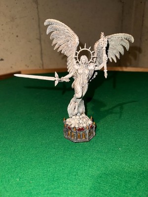 Warhammer 40K Battle Sanctum statue of St. Celestine Painted Adepta Sororitas