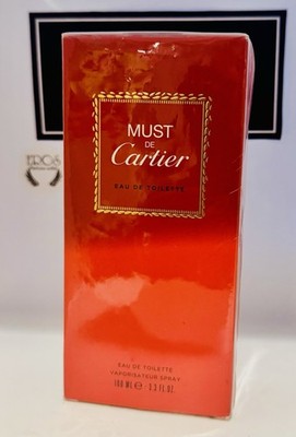 Cartier Must De CARTIER 3.4oz/100ML Women Eau de Toilette Brand New Sealed Box
