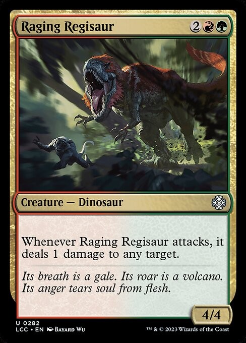 Raging Regisaur 282 U Normal LCC MTG NM