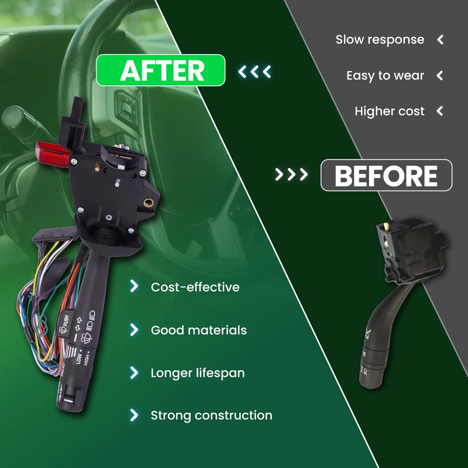 Interruptor de señal de giro para Chevrolet Express Ford Explorer F-150 GMC K1500 Mazda Foto 3 de 4