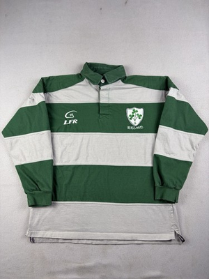 #ad #ad Ireland Rugby Shirt Mens Small Green Long Sleeve Embroidered Live For Rugby $30.00