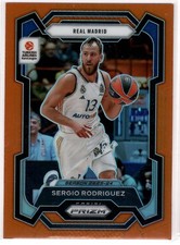 Sergio Rodriguez 2023-24 Panini Prizm Euroleague /49 Orange Real Madrid #108