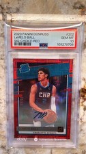 2020 Panini Donruss LaMelo Ball #202 SIG-CHOICE-RED Rookie Autograph /99 PSA 10