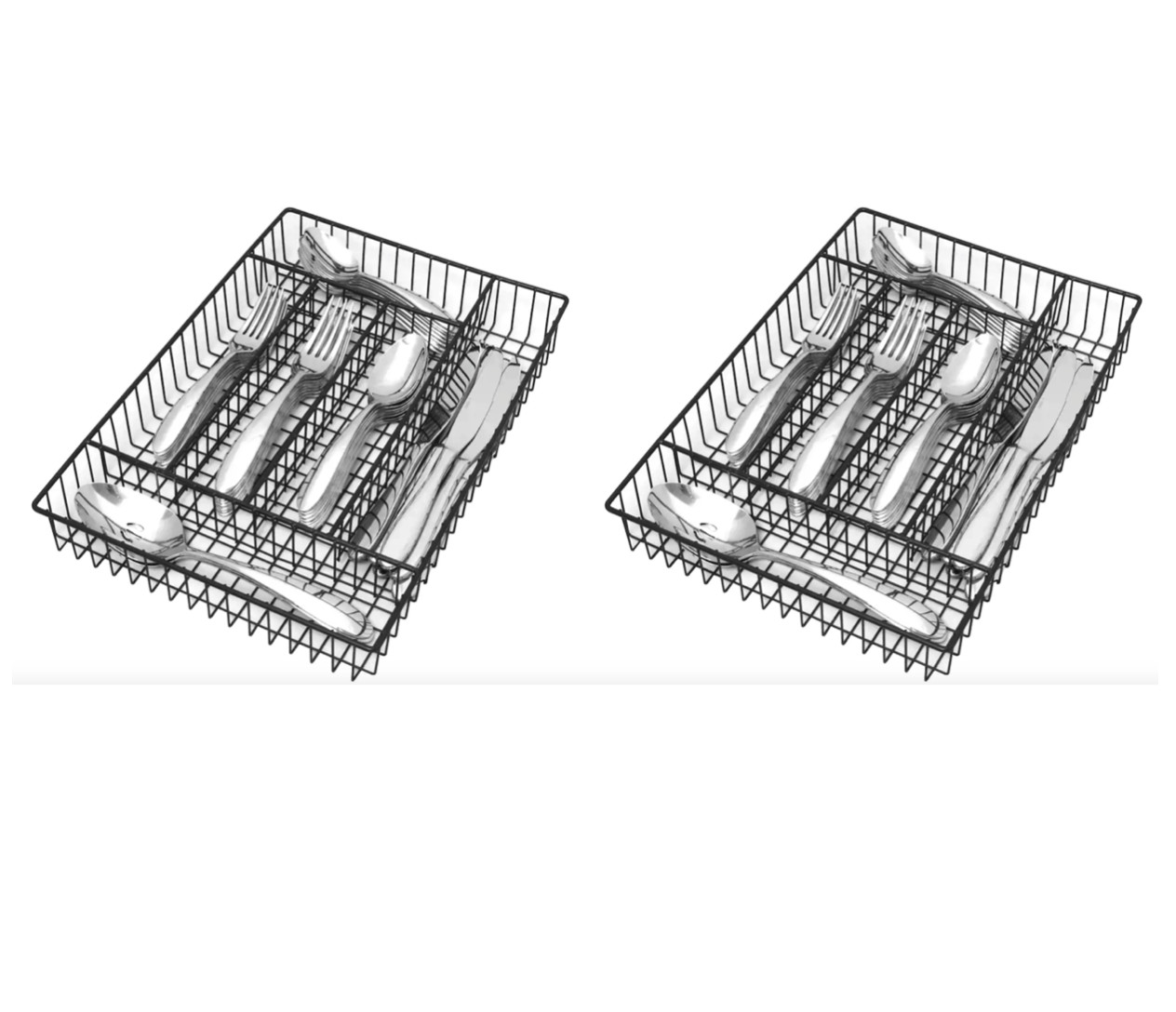 Oneida Landon 84 Piece Service for 16 Flatware Set with 2 Storage Caddies