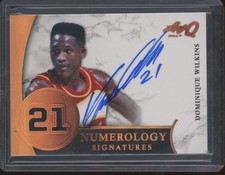 2017 Leaf Q Numerology Bronze Dominique Wilkins Auto Autograph 