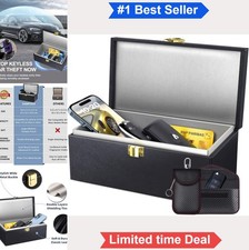 Faraday Box for Car Keys 6-8 Key Capacity Bluetooth Signal Blocker Anti-Theft