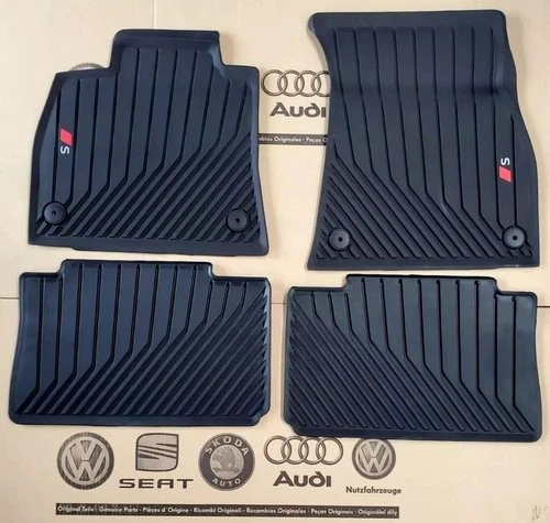 Original Audi e-tron S from 08/20 All weather Rubber Floor Mats Carpets Q8 etron