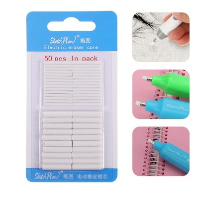100 Pcs Electric Eraser Replacement Erasers for Mechanical Pencils