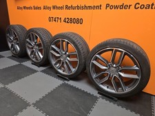  GENUINE AUDI S3 A3 8V 18" ALLOY WHEELS IMMACULATE WITH TYRES 8V0601025M 