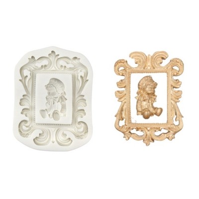 Biscuit Cookie Cutter European Style Frame Baby Cake Chocolate Baking Craft Gift