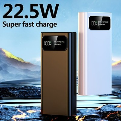 Portable Power Bank 2USB External Battery Backup Charger 30000mAh Fast Charging