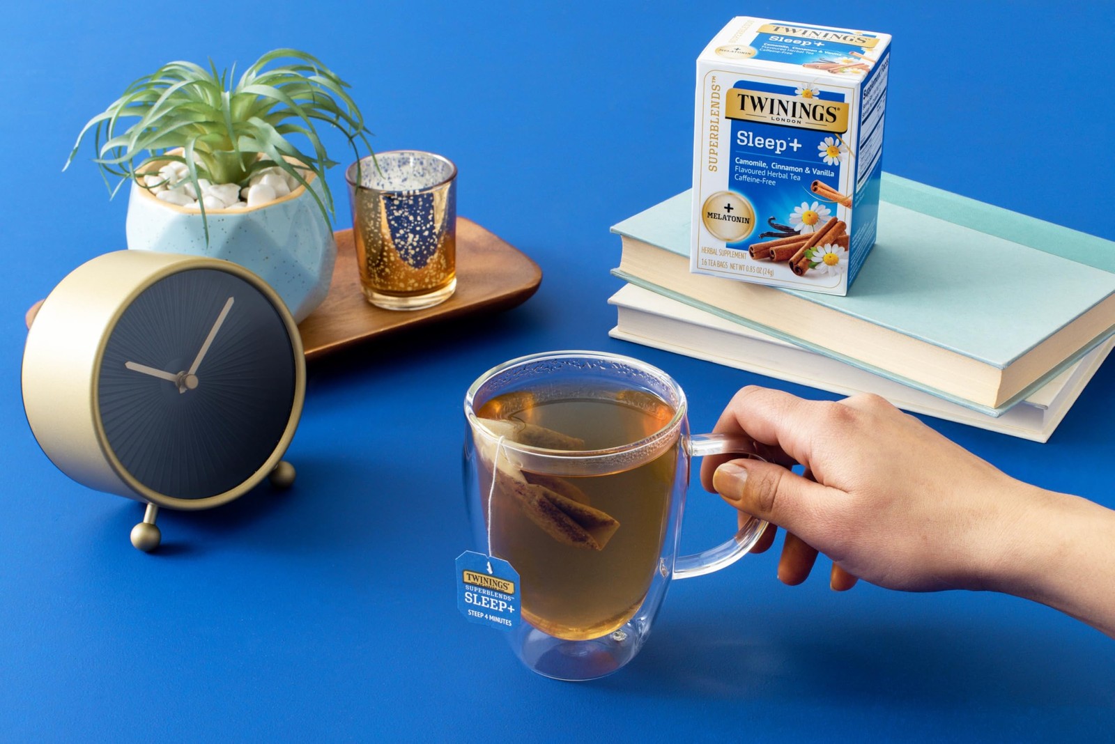 Twinings Superblends Sleep+ Herbal Tea with 1mg Melatonin, Camomile 96 Teabags