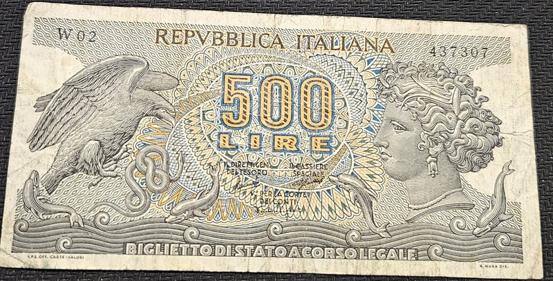 Italy 500 Lire 1966-1975 Bank Note