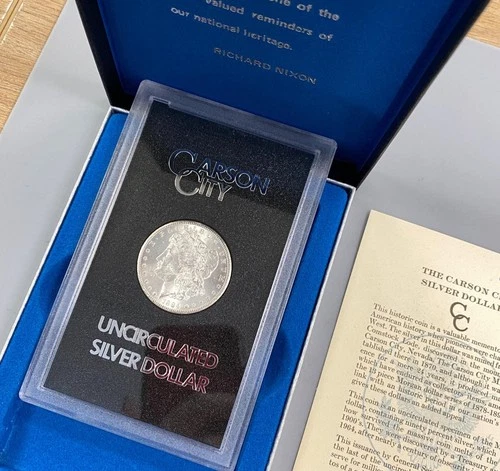 1884 CC GSA Carson City Morgan Silver $1 BU T-1 w/ogp L24413