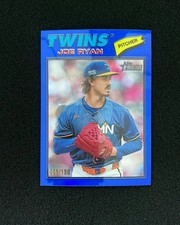 2026 Topps Heritage Chrome Baseball Blue #255 Joe Ryan 5/150 Twins QI95