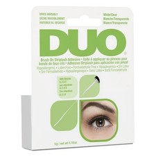 Duo Striplash Brush On Striplash Adhesive White/Clear 240610 Long Lasting Nib