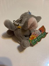 Vintage Bean Sprouts Jumbo The Elephant Mini Beanbag Plush Keychain