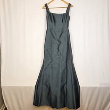 Alfred Sung Dark Teal Long Formal Gown Womens Size 8 See Measurements