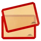 2 Non-Stick Silicone Baking Mats Tray Pan Liners - Half Sheet 11-5/8" - 16-1/2"
