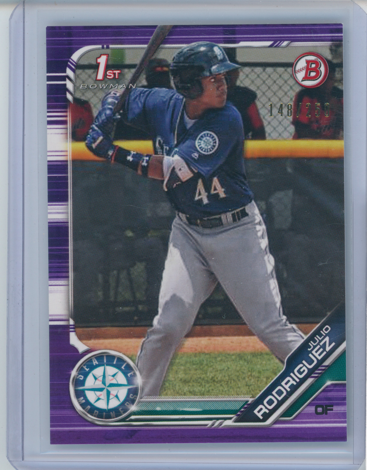 2019 Bowman #BP-33 Julio Rodriguez Prospects Purple #148/250