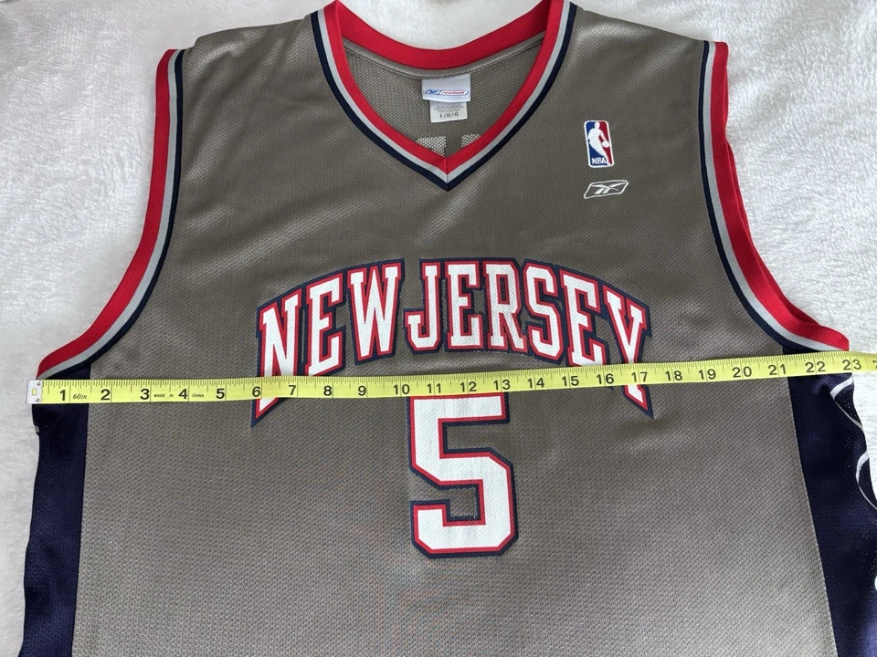 Jason Kidd NBA Nueva Jersey Nets Talla Grande Hombre Adulto Swingman Reebok De Colección Foto 3 de 4