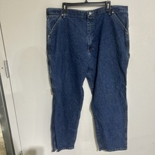 Wrangler Jeans Men 42x32 Blue Carpenter Relaxed Authentic Rugged Outdoor 94LSWVD