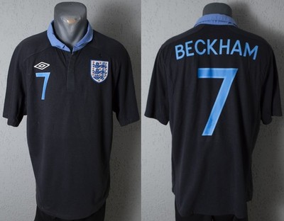 England Beckham Jersey Euro 2012 Away Football Soccer Mens Shirt