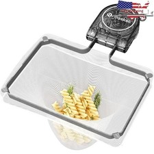 Durable Kitchen Sink Strainer Rack W/ 50 Bags Space Saving Foldable Drain Filter