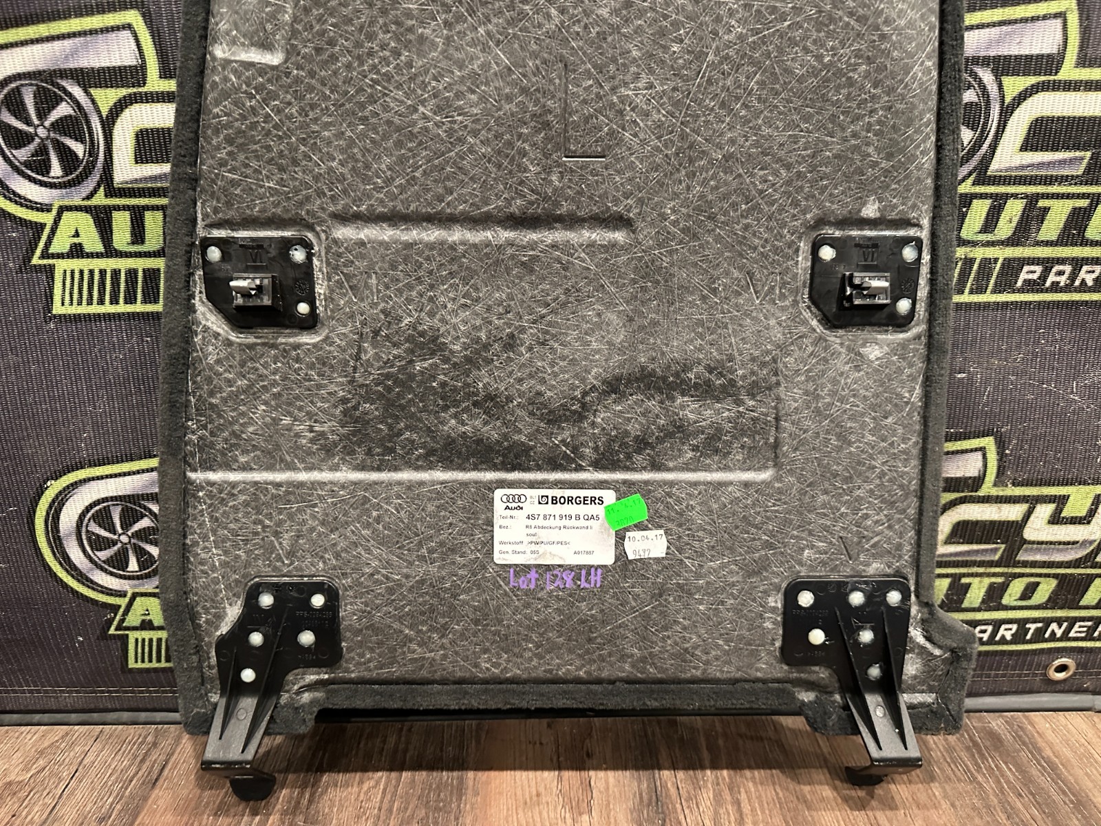 Audi R8 2017 REAR+LEFT Carpet P/N 4S7871919