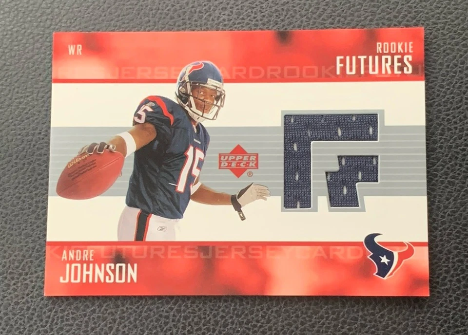 2003 Upper Deck Rookie Futures Andre Johnson #RF-AJ RC HOF - Image 2 of 3