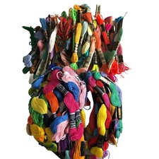 Lot of 100 Skeins Thread Floss For Embroidery Needlepoint Cross Stitch
