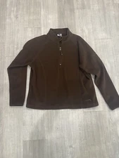 Polar Edge Womens XL 1/4 zip pullover Polyester Long Sleeve Shirt