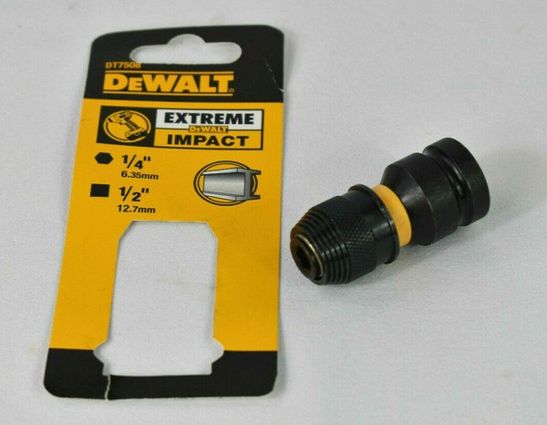 "Dewalt DT7508 1/2\" Auf 1/4\" Hex Adapter Nuss Auf Bit Schlagschrauber Aufnahme"-image