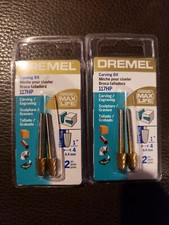 Dremel 117HP Carving and Engraving Bit 2 Pack 6.4 mm (1/4") Ball Nose Lot of 2