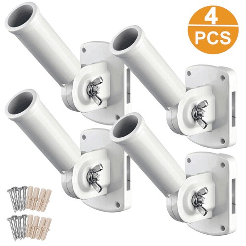 Wall Mount Flag Pole Bracket Display Flag 180° Flag Pole Holder Base Flag Stand