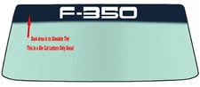FOR FORD F-350  Windshield Banner Decal With Application Tool