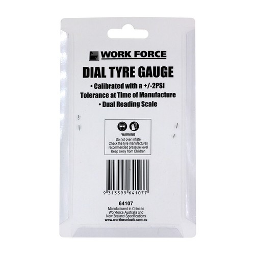 Tyre Gauge Precision Dial Easy Read 0-100psi with Release Button & Angle Head - Picture 3 of 3