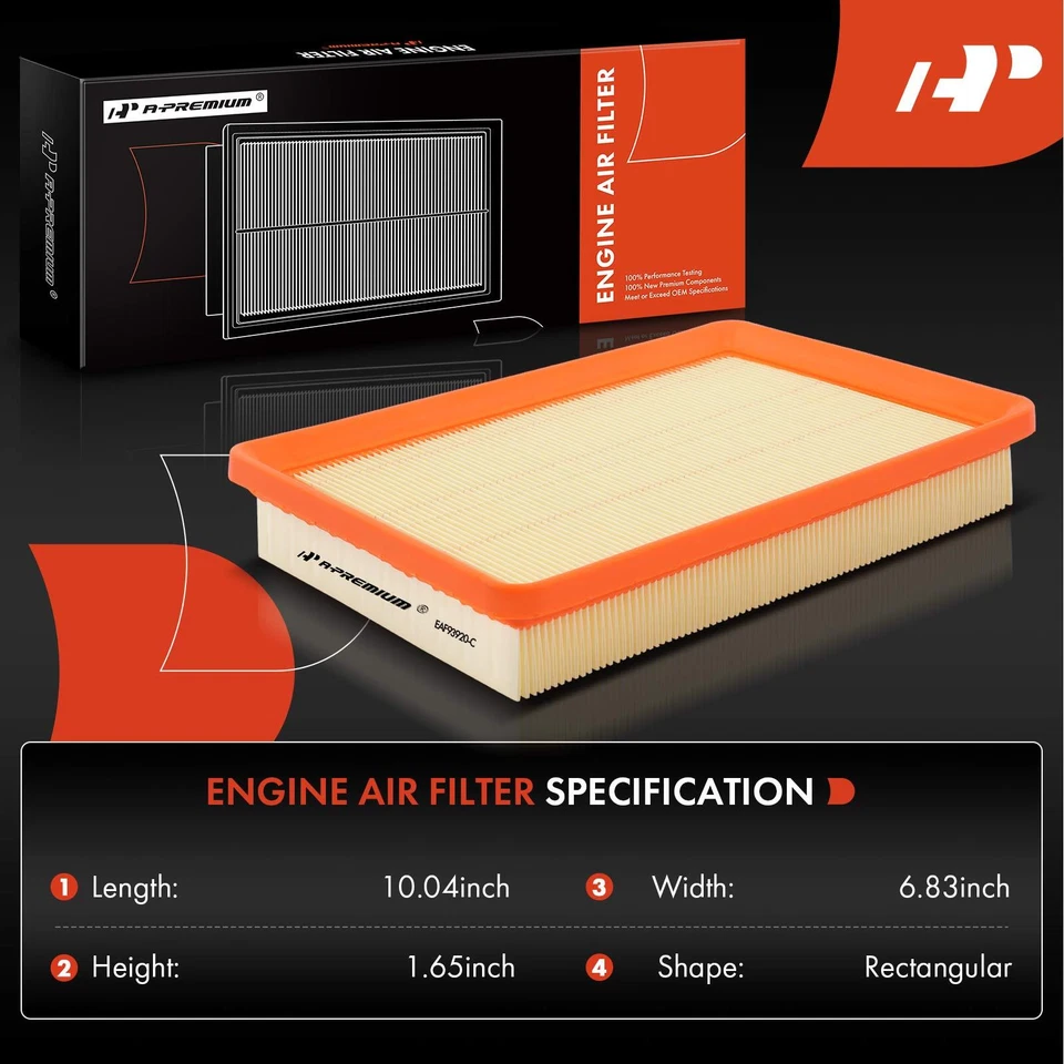 Nuevo filtro de aire del motor para Hyundai Elantra 2001-2006 Tiburon Kia Spectra Spectra5 Foto 2 de 4