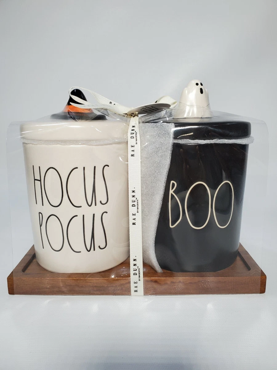 Rae Dunn Hocus Pocus and Boo Canister Set Kitchen & dining