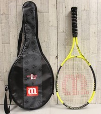 Wilson Titanium 3 Tennis Racket with Carrying Cover Case - Yellow - Used