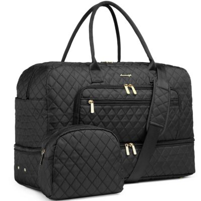 Large Women Travel Duffle Bag  Carry on Overnight Bag Weekend Travel Duffel Tote