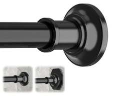 Tension Curtain Rod, Extra Long Outdoor Curtain Rod 43-123 Inch Adjustable, 1...