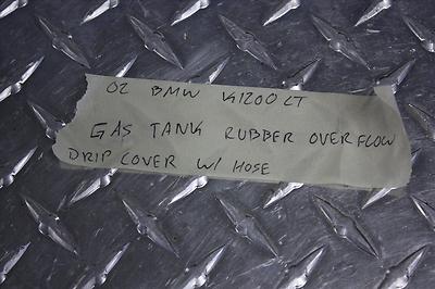 2002 BMW K 1200 LT GAS TANK FUEL RUBBER OVER FLOW DRIP LOWER HOSE