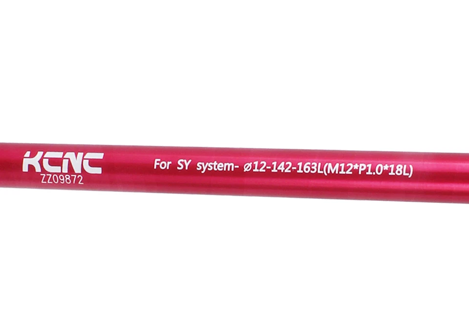 KCNC KQR08 MTB eBike Cycle Rear Hub Skewer for Syntace X-12 use 12mmx142mm Red - Image 2 of 4