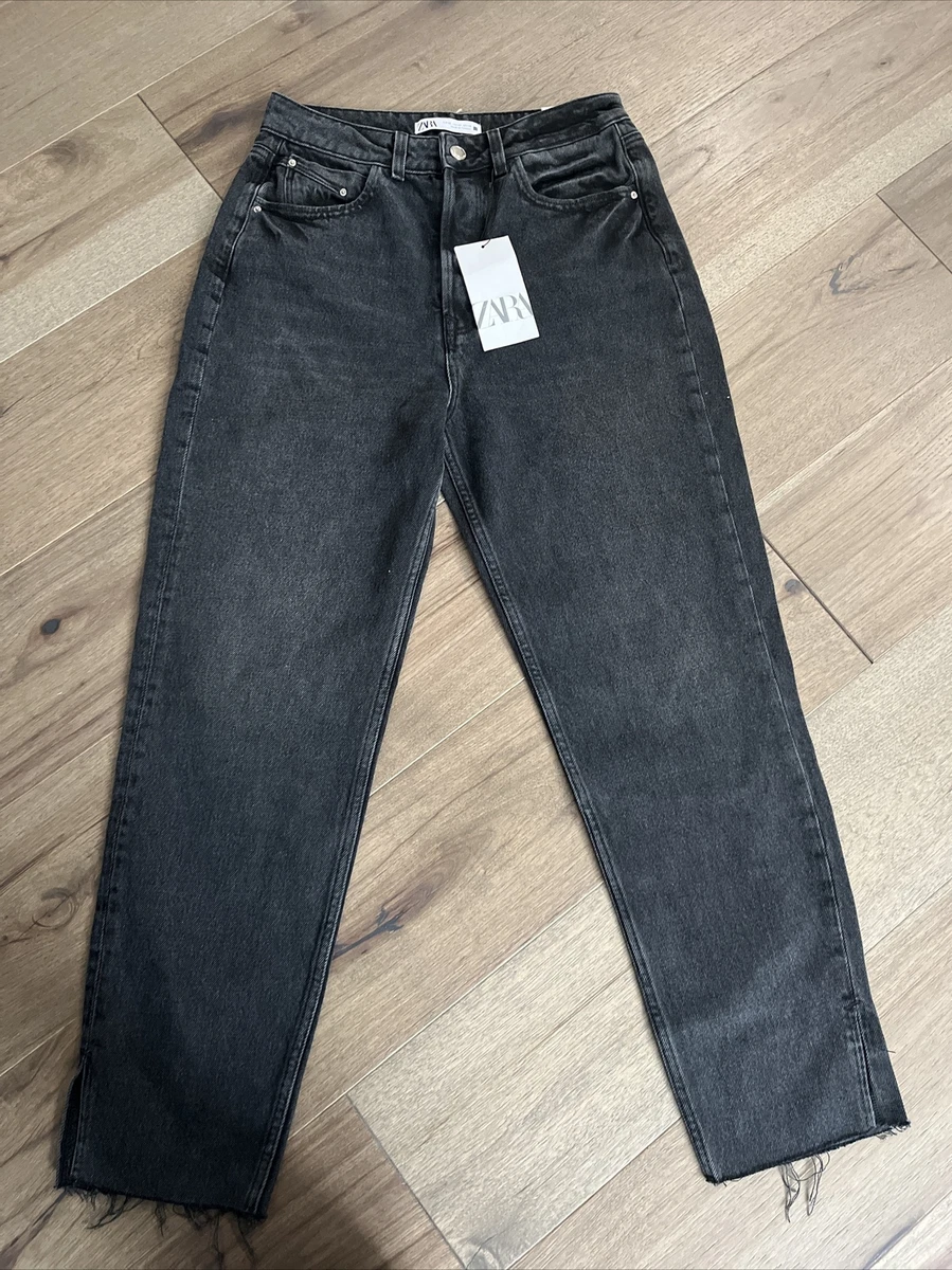 Zara black sale mom jeans