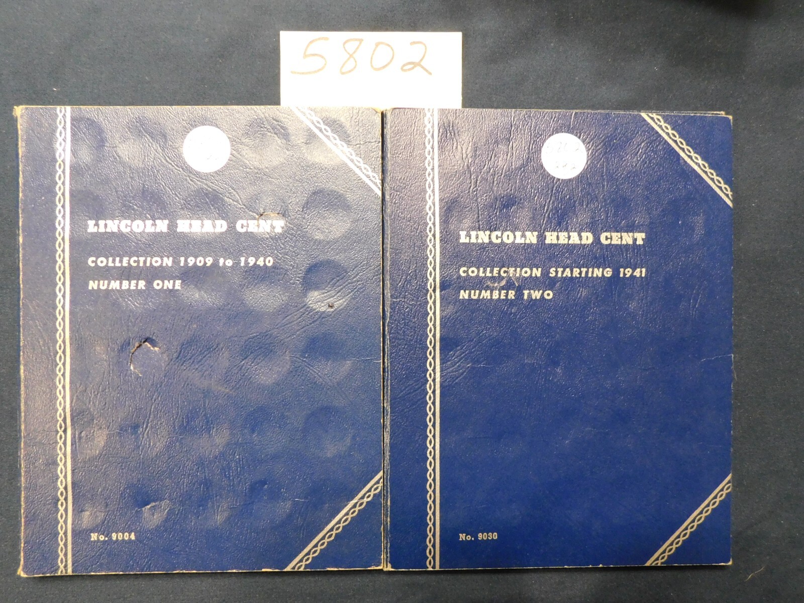 Lincoln Penny SH5802 Collection #1 & 2 1909-1974 Dark, Cleaned & Damaged #