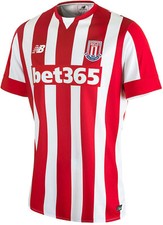 MEN'S FC STOKE CITY 2015/2016 HOME SOCCER FOOTBALL SHIRT JERSEY MAILLOT SIZE S